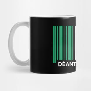Made in Deanta in Eirinn Ireland Funny Irish Flag Mug